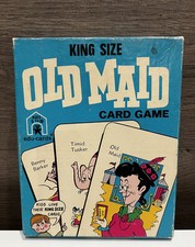 Vintage 1973 OLD MAID Card Game Circus Theme w/Instructions King Size Cards