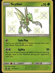 Scyther SV1/SV94 Hidden Fates Shiny Vault Holo Rare