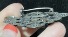 Vintage Silver Tone Brooch, Cat Playing In Nature. 2 X 1.25 Inches — photo 6