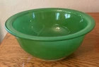 Vintage Pyrex Green Clear Bottom Glass Mixing Bowl #322 Excellent Condition