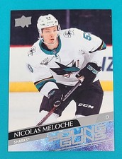 2020-21 Upper Deck RC #463 Nicolas Meloche San Jose Sharks HOCKEY Card P8