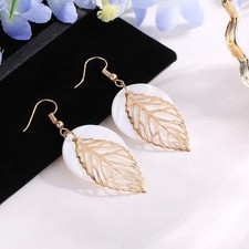 All-match Geometric Earrings Natural Shell Leaf Combination Earrings Earrings Ea
