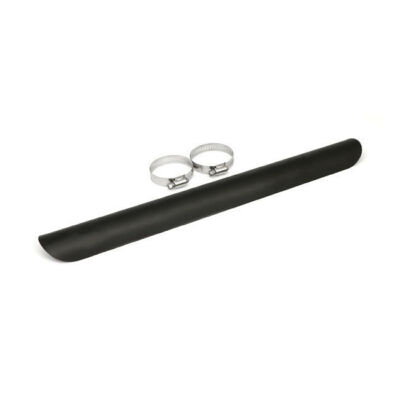 Auspuff Hitzeschild Heat Shield 18'' Schwarz, für Harley - Davidson 1 3/4''