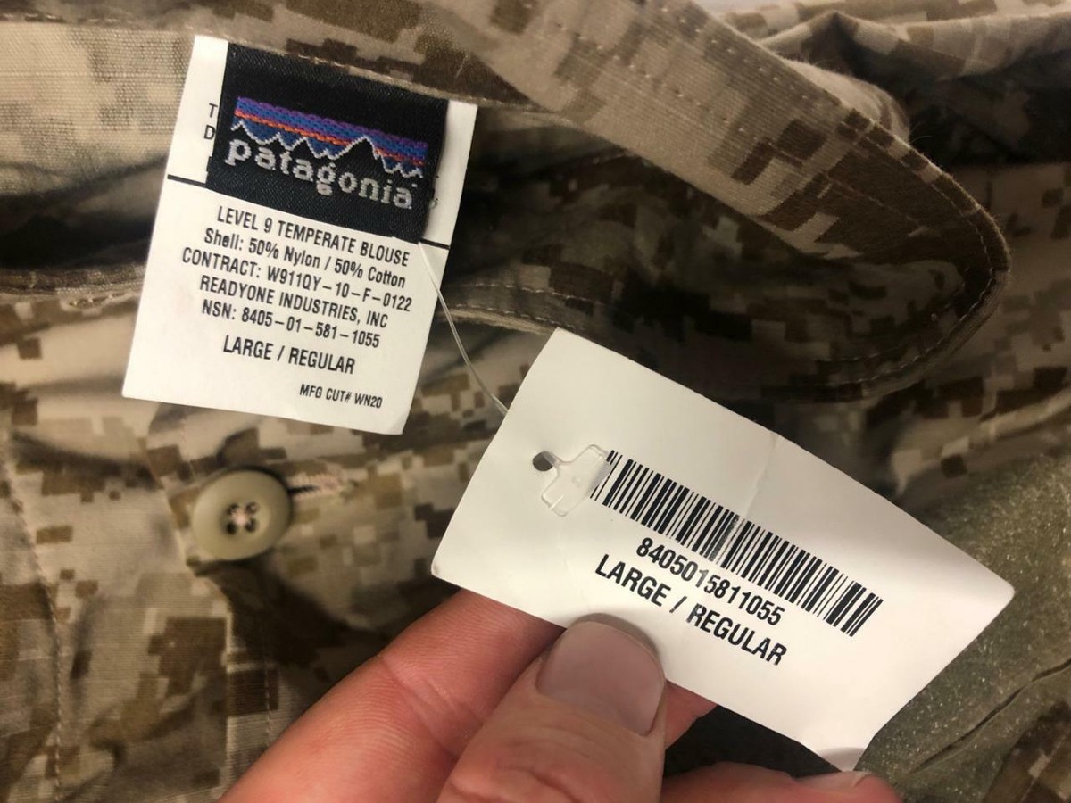 New Patagonia Level 9 L9 Temperate Blouse AOR1 Field Shirt New Patagonia Level 9 L9 Temperate Blouse AOR1 Field Shirt