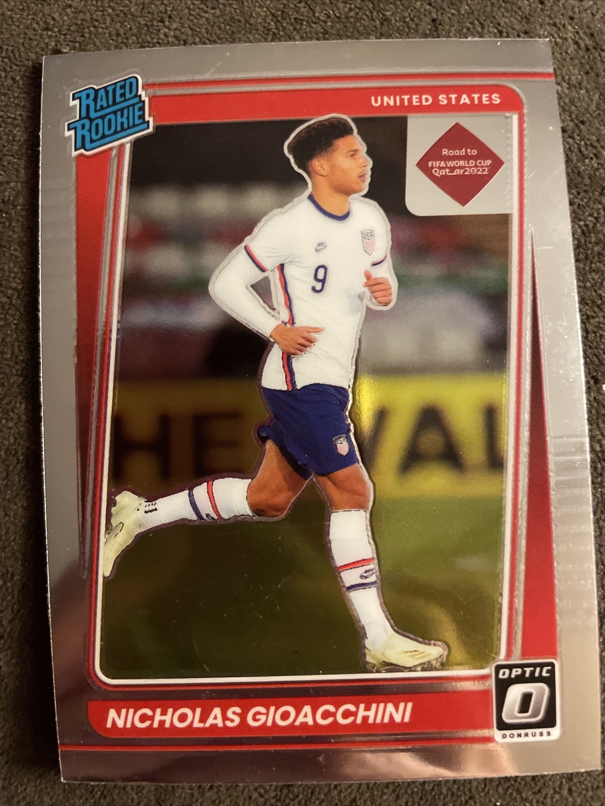 NICHOLAS GIOACCHINI 2021-22 DONRUSS OPTIC RATED ROOKIE #190 RC USA Base