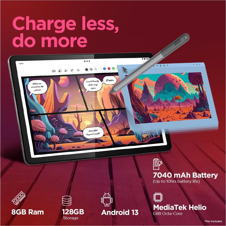 Lenovo Tab M11 with Pen-4G (LTE) + Wi-Fi-11 Inch FHD Display 8GB RAM 128GB ROM - Image 3 of 4