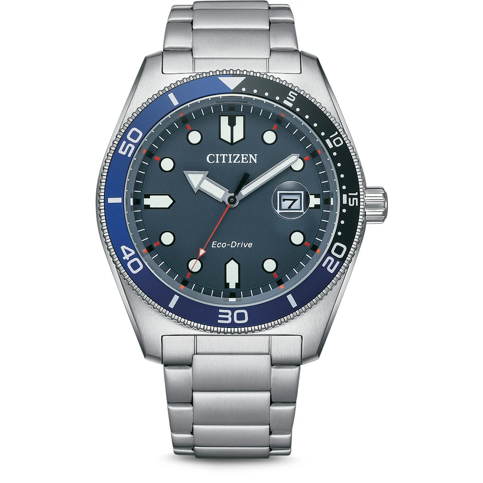 CITIZEN Eco Drive AW1761-89L Herren Solar Uhr mit Datumsanzeige neu - Bild 1 von 1