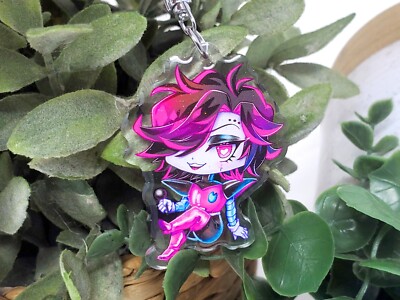 Mettaton Undertale  2in Clear Acrylic Anime Fanart Charm Keychain manga gift