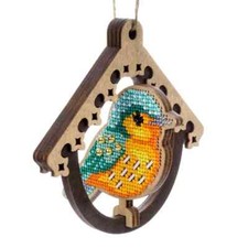 DIY Decoration embroidery kit with beads on Wood base for Home Decor  Gifting