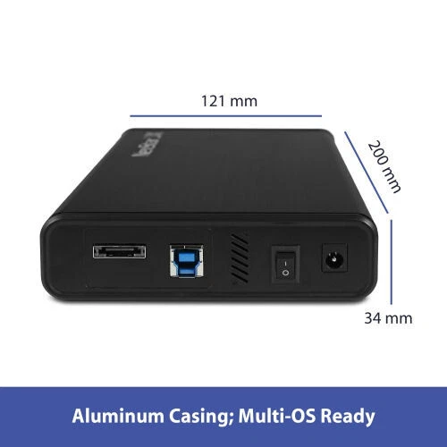 Vantec NexStar JX USB3.2 eSATA Ext Enclosure 2.5/3.5inch HDD,  NST-358SU3-BK - Image 4 of 4