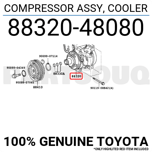 Toyota 88320 48080