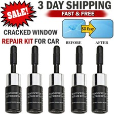 Auto Glass Nano Repair Fluid 5-pack Car Windshield Resin Crack Tool Kit Us Stock