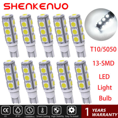 10 pcs, T10 Wedge 1.2W Bulb pure white  LED for Malibu 12V DC Landscape Light