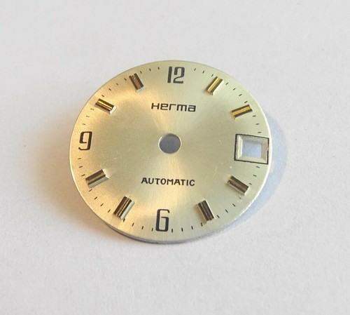 Cadran De Montre Galbé Gris Avec Date - Diamètre 17.10 Mm - Compatible Mouvement ETA 2641