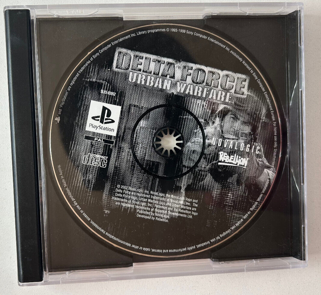 Delta Force Urban Warfare Sur PS1 – PAL, Complet, état Correct – Jeu D'action NovaLogic