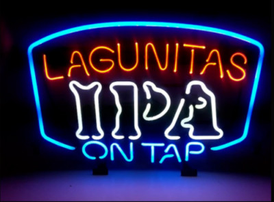 New Lagunitas IPA On Tap Neon Light Lamp Sign Beer Bar Pub Wall Decor 20x16