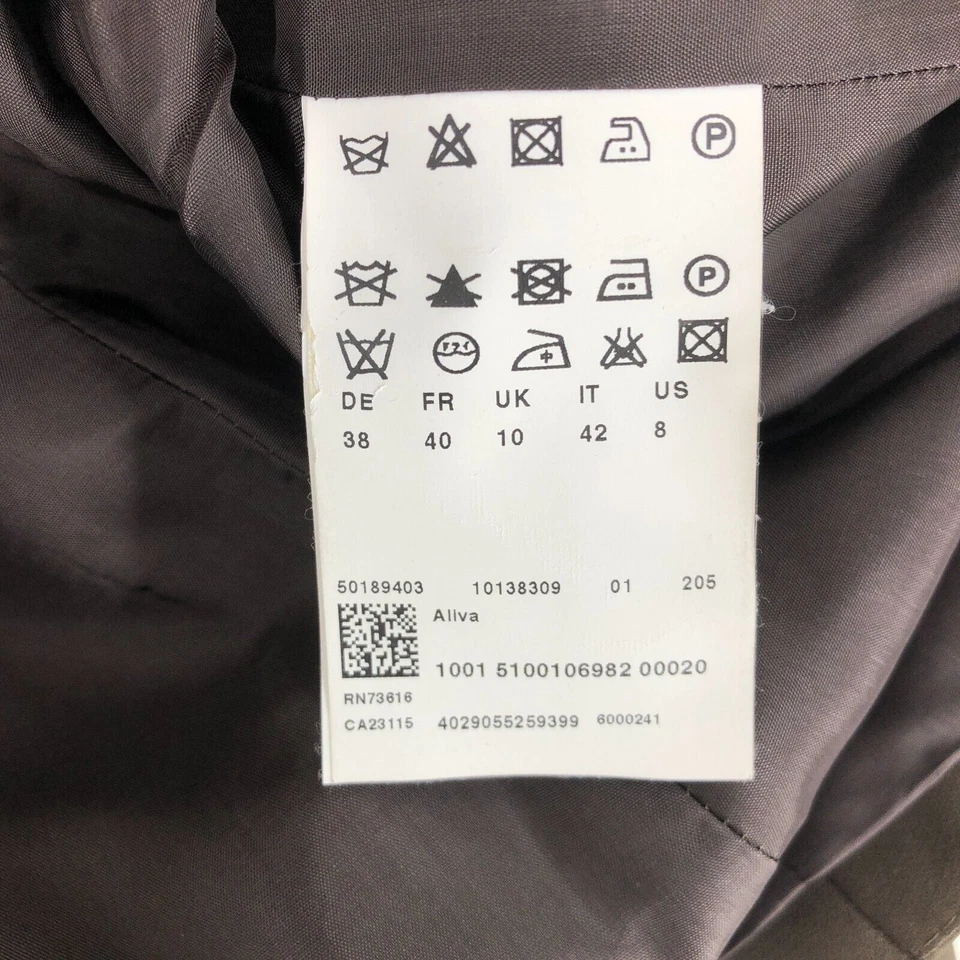 HUGO BOSS Chaqueta Blazer Aliva Para Mujer 100% Lana Talla UK:10 - S - Imagen 4 de 4