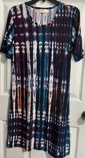 Bobbie Brooks Women's Short Sleeve Stretch Dress Size Medium
