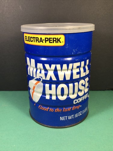Vintage Maxwell House | Coffee Can | 1 lb | Electra-Perk | Empty | With Lid - Picture 5 of 10