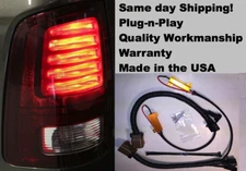 2014-2018 RAM LED Tail Light conversion Wire harness fits 1500-3500 w/Fast Ship!