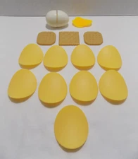 Pretend Play Snack Food Toy Crackers Plain Rippled Chips Sliced Hard Boiled Egg