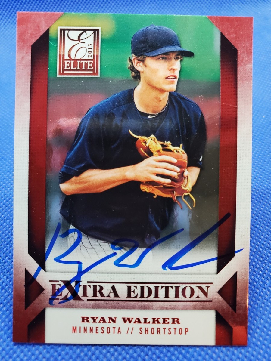 RYAN WALKER Autograph Baseball card auto MINNESOTA TWINS UT Texas