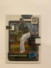 2022 Panini Donruss Optic Rated Rookie Domingo Acevedo RC #94 Oakland Athletics