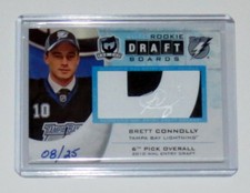 BRETT CONNOLLY 11-12 THE CUP 2010 AUTO ROOKIE DRAFT BOARDS #D /25 AUTOGRAPHED RC