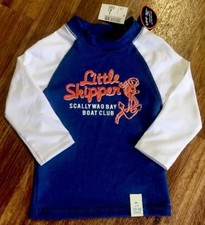 NWT Children s Place SZ: 12/18 M Swim Top UPF 50 Long/Sleeve Rash Guard