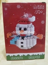 Micro Blocks Bricks mini Lego-like Christmas Snowman 158 pieces Stocking Stuffer