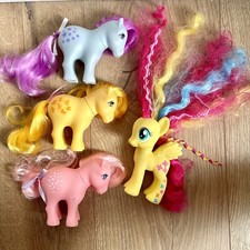 Vintage My Little Pony G4 Bundle Blue Belle Butterscotch Cotton Candy Fluttershy
