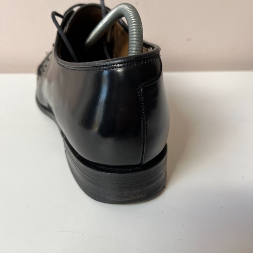 Barker Men's Black Leather Shoes UK 8E Barkers of Earl Barton Laces Formal Smart - Picture 11 of 24