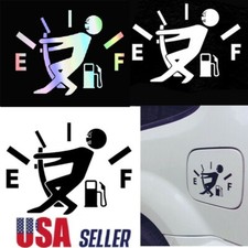 Funny Car Vinyl Sticker High Gas Consumption Decal Fuel Gage Empty Sticker Usa