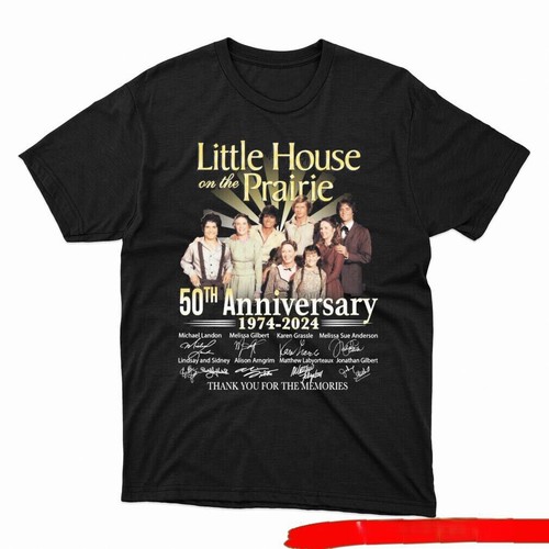 T-shirt Little House On The Prairie 50th Anniversary – Unisexe, Noir, Personnalisable