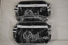 Image of 2 x OPETH LOGO HERITAGE SPORTS FLIGHT GYM SCHOOL WORK MESSENGER BAG NEW RARE