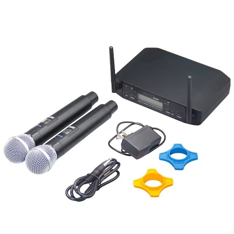 Dual Channel Wireless Microphone System UHF Handheld Dual Channel Wireless Microphone System UHF Handheld