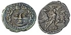 Roman Republic, L. Plautius Plancus, Ar Denarius, struck 47 Bc, Medusa