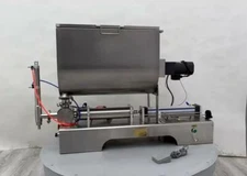 Paste Filling Mixing Machine 0.1-1L Horizontal Mixer Hopper 0.47"Sprinkler Best