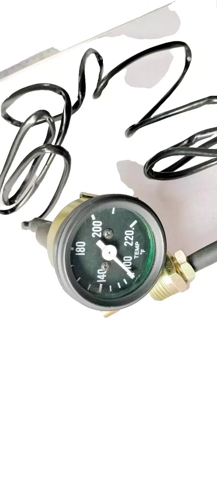 Medidor de temperatura mecánico capilar de 6 pies para Jeep Willys MB GPW CJ2A 3A CJ3B Foto 3 de 4