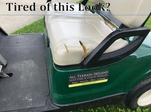 GENUINO OEM YAMAHA CARRITO DE GOLF BUGGY STOCK PIEDRA CUBIERTA DE ASIENTO INFERIOR - G29 Drive YDR Foto 3 de 4