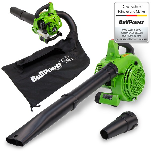Laubsauger LB-2605 Benzin LaubbläSer 26 Ccm LaubhäCksler Fangsack - 4 Funktionen-image