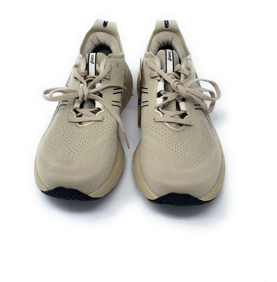 Zapato para correr Gel-Nimbus 26 de ASICS para hombre, gris pluma/negro TALLA 8-NUEVO EN CAJA Foto 2 de 4