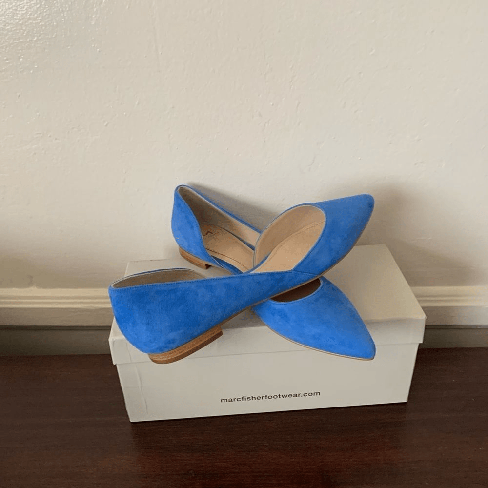 Marc Fisher LTD lightweight soft suede leather upper and lining sunny flat size eBay