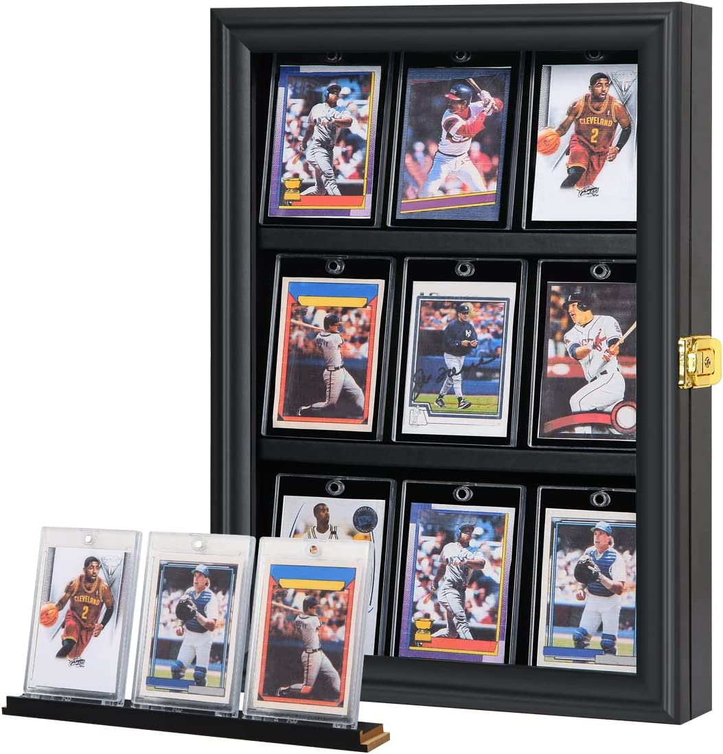 Baseball Card Display Case - Sports Card Display Frame - Holds Sport Cards with-image