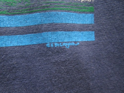 Vtg Hawaii T Shirt Hawaiian Islands 80s Blue Tee Vtg Sz M Large L Mens Hanes - Picture 7 of 12