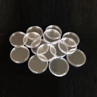 10/100pcs Clear Round Capsule Coin Collection Storage Box Holder for 40mm Coins