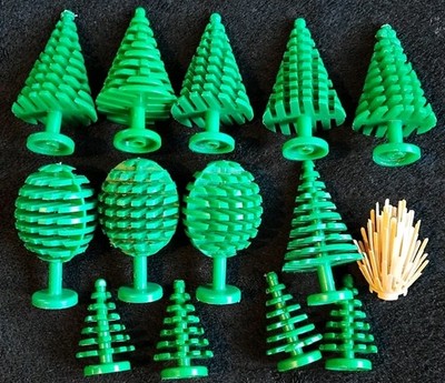 Lego Bäume Konvolut Pflanzen Obst Kiefer Grünzeug Busch x14 Stück 3470 3471 2435