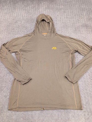 First Lite Wick Hoody 2XL Dry Earth 150 weight Merino