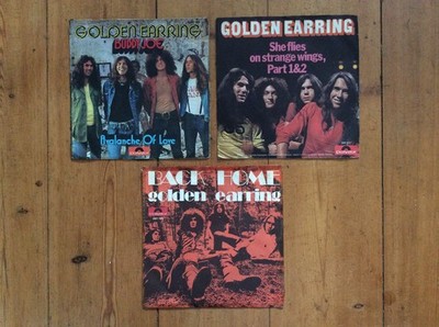 Golden Earring [3 Single Vinyl] Buddy Joe She flies on Strange Wings Back Home