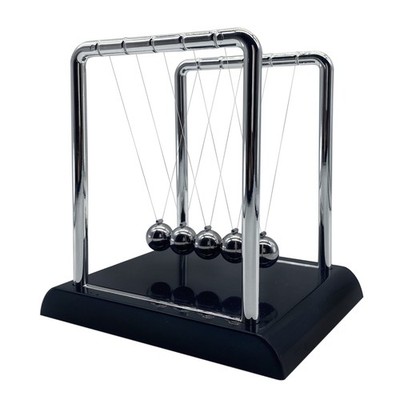 Bewitu Newtons Cradle Balance Balls Swinging Balls Black Base Science Physics